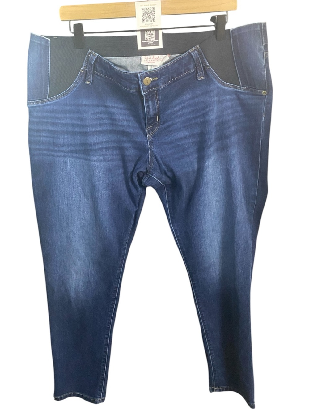 Isabel Maternity Dark Blue Women’s Stretch Denim Jeans | 16